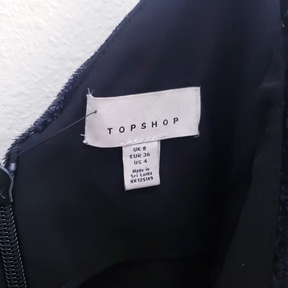 Topshop Glitter Velvet Slip Mini Dress New With Tags - Picture 8 of 10